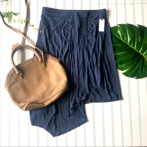 Anthropologie Dresses & Skirts - Anthropologie NWT skirt blue stretch lightweight